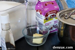 Sugar and water mixture simmering in a saucepan