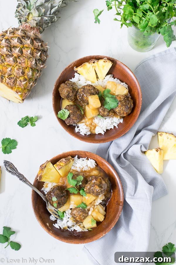 Hawaiian meatballs