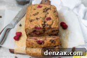 Raspberry Banana Bread Loaf