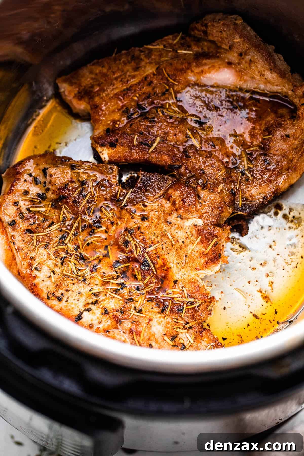 browning bone in pork chops inside the instant pot