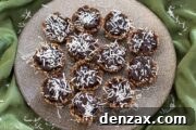 Healthy Chocolate Coconut Nests with ganache filling