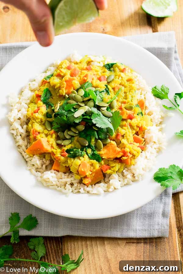 golden lentil curry