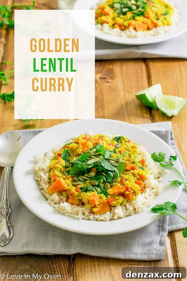 golden lentil curry