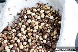 Smooth hazelnut butter in a food processor
