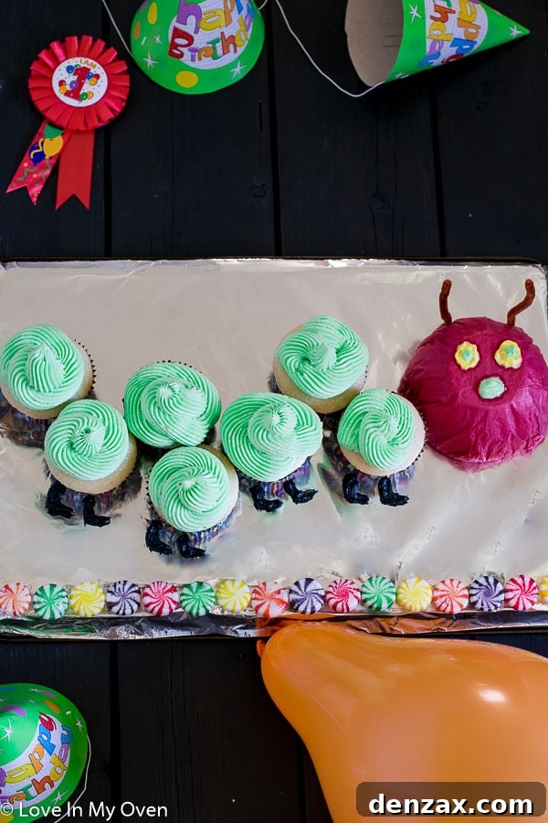 The Very Hungry Caterpillar birthday theme