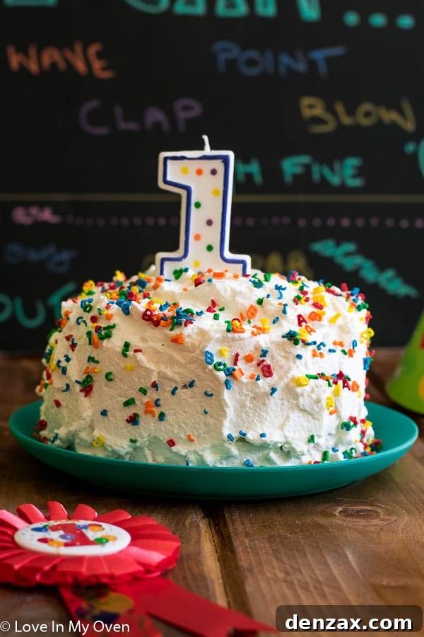 Walter's first birthday smash cake