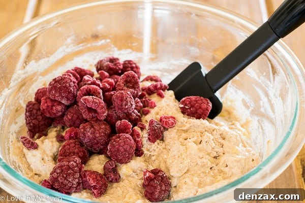 Mixing wet ingredients for healthy banana muffins