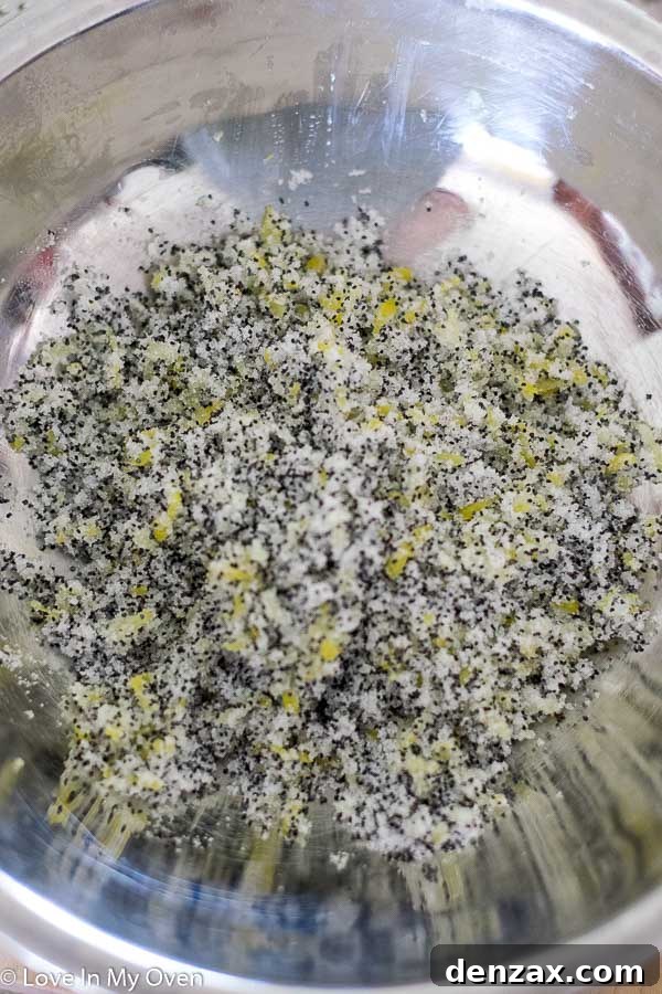 mixing wet and dry ingredients for biscotti dough