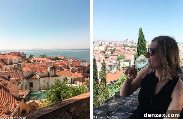 Panoramic view of Lisbon from Sao Jorge Castle