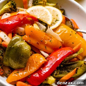 grilled vegetables served in a white bowl