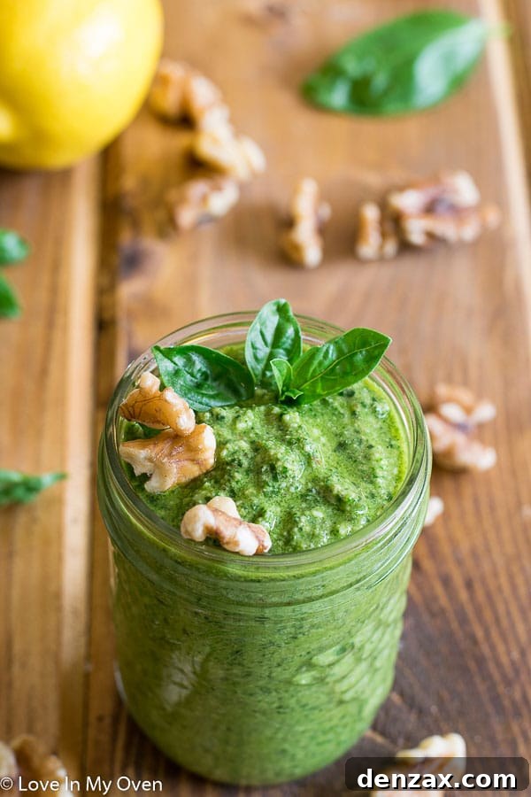 walnut basil pesto