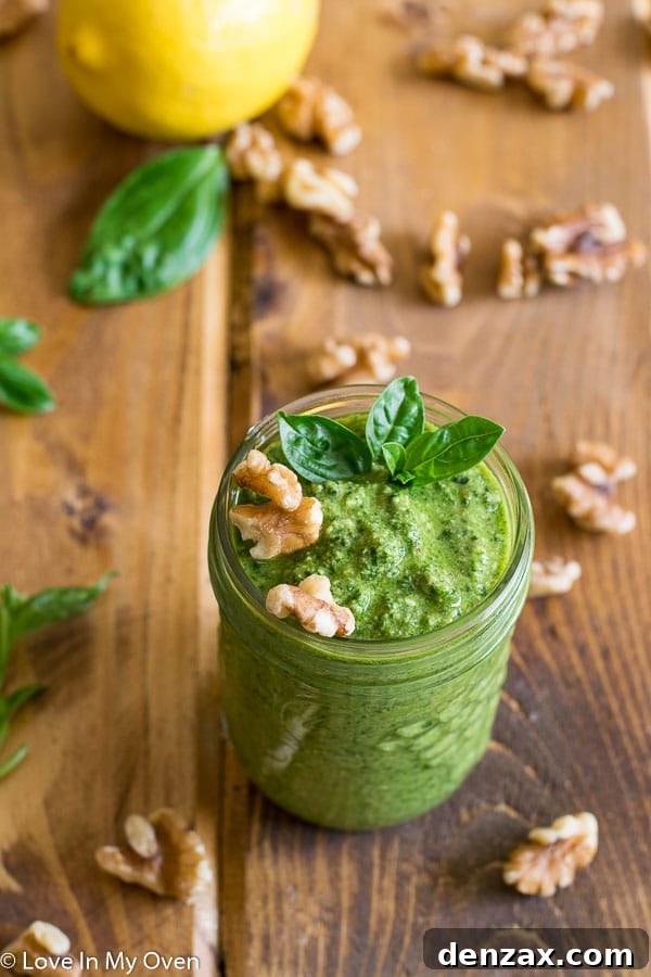 walnut basil pesto