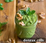 walnut basil pesto
