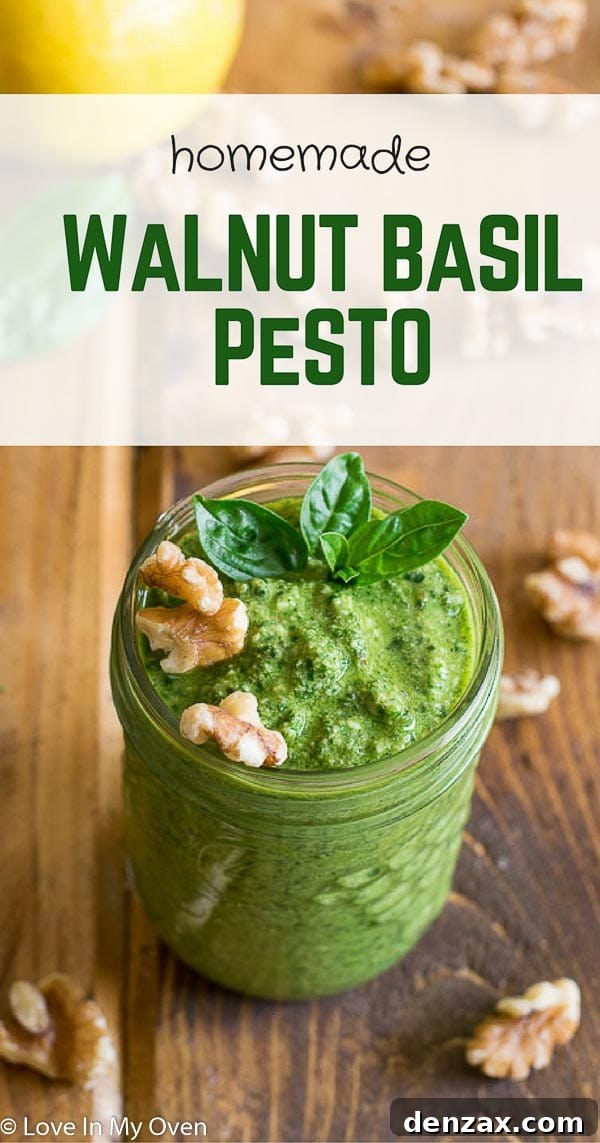 walnut basil pesto