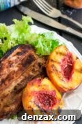 Grilled Chicken with Sea Salted Peaches - Main Recipe Image