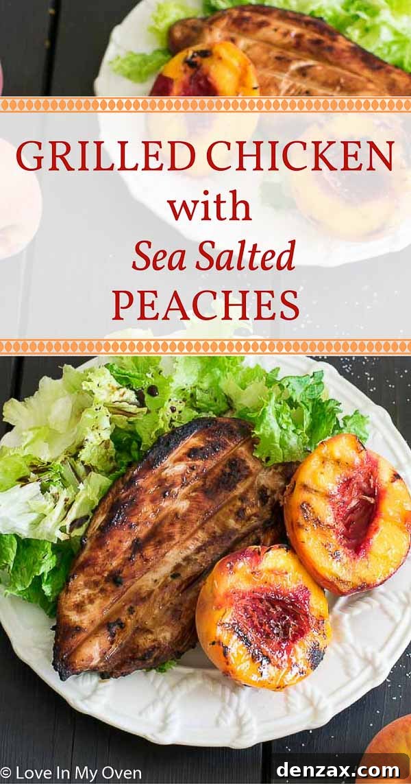 Pin for later: Grilled Chicken with Sea Salted Peaches