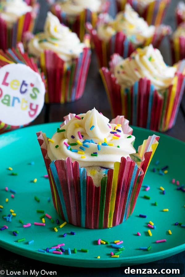Colorful Vanilla Funfetti Cupcakes for Celebrations