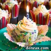 vanilla birthday cupcakes
