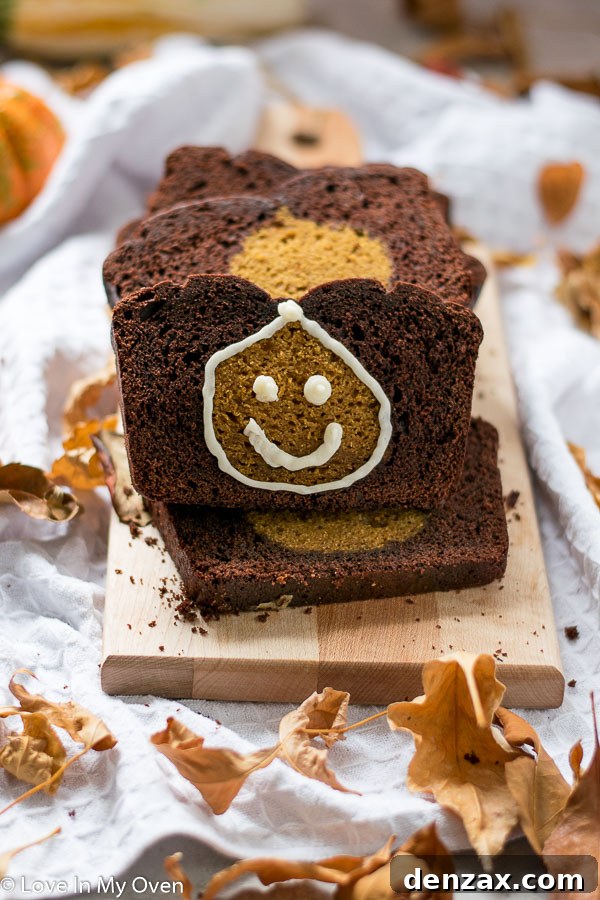 Delicious Pumpkin Chocolate Loaf with autumn vibes, a perfect fall dessert