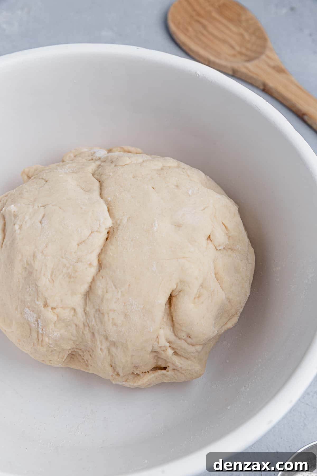 A bowl of pretzel dough