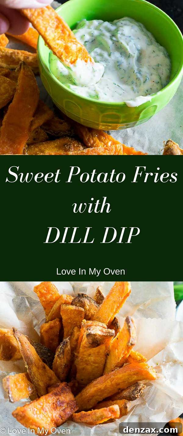 Sweet Potato Fries with Dill Dip, final shot