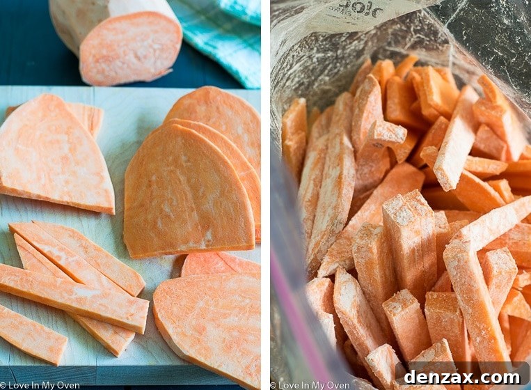 Sweet Potato Fries with Cornstarch
