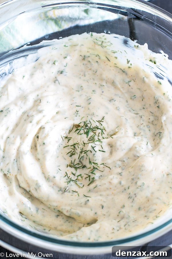 Dill Dip for Sweet Potato Fries