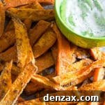 sweet potato fries with dill dip