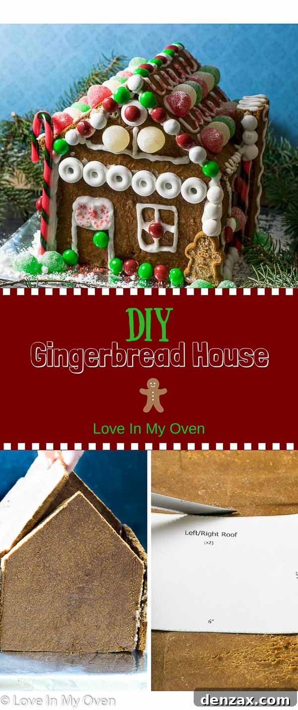 DIY Gingerbread House Template Example