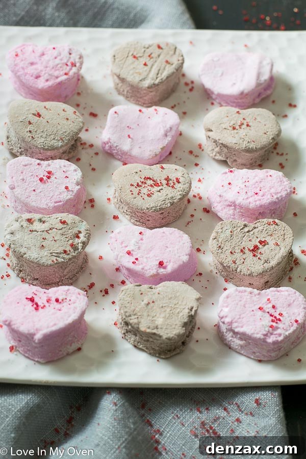 Homemade Chocolate and Strawberry Marshmallows