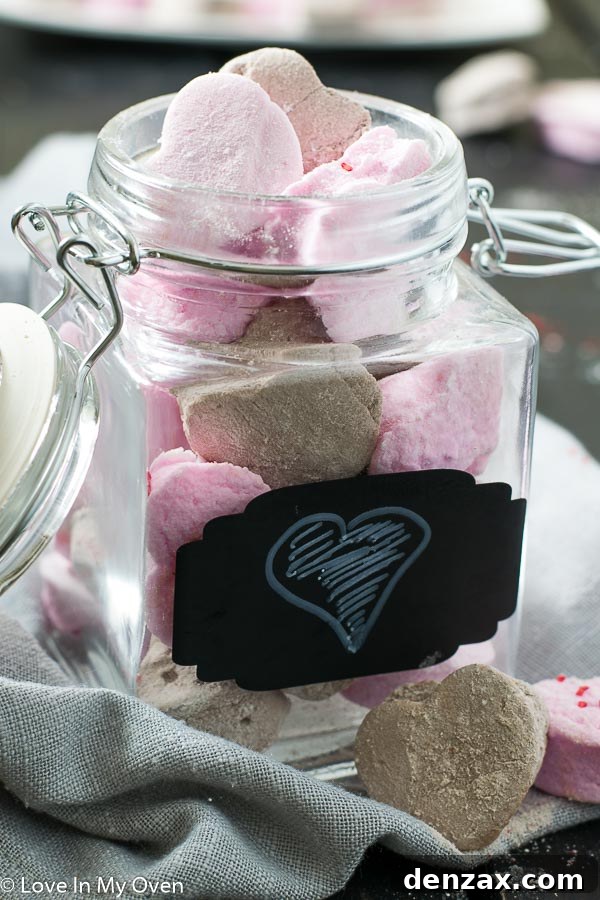 Assortment of Homemade Chocolate and Strawberry Marshmallows