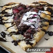 strawberry nutella galette