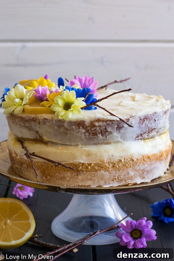 Exquisite Lemon Layer Cake for Spring