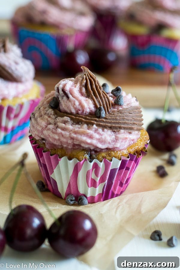 Chocolate Cherry Chip Cupcakes - A Delicious Homemade Recipe
