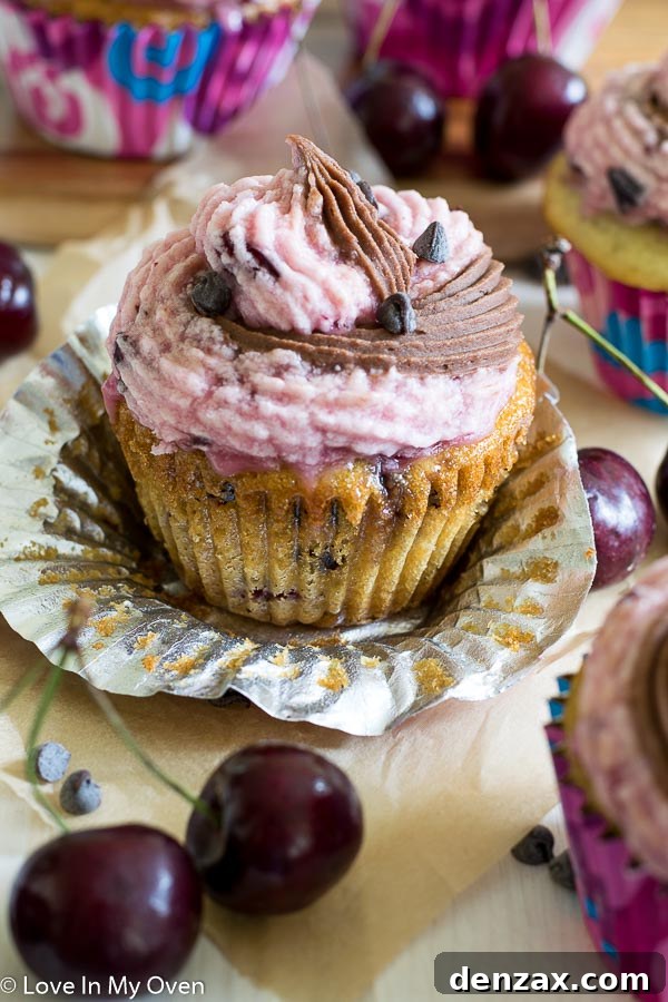 Fresh Cherries for Baking Chocolate Cherry Chip Cupcakes
