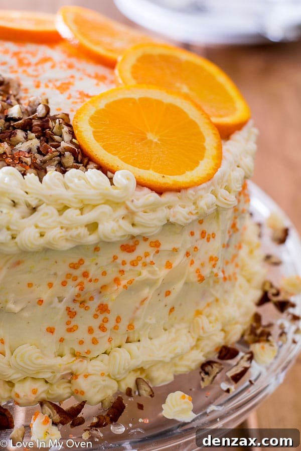 Delicious Orange Carrot Cake, a top recipe from 2018, featuring a citrusy twist.