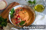 spicy Roasted Red Pepper Hummus