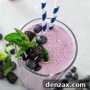 Delicious Low-Carb Blueberry Smoothie