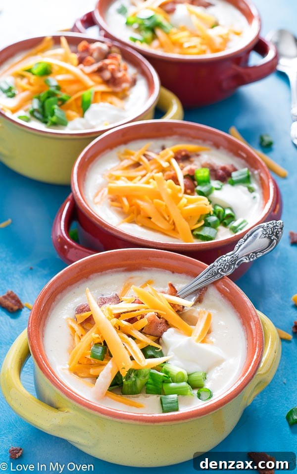 instant pot loaded cauliflower soup