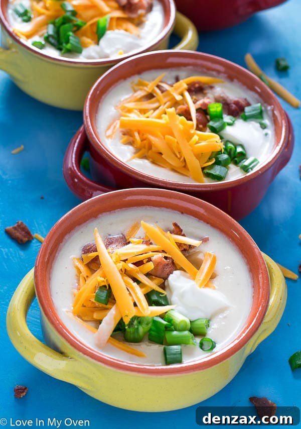Instant Pot Loaded Cauliflower Soup