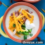 loaded cauliflower soup