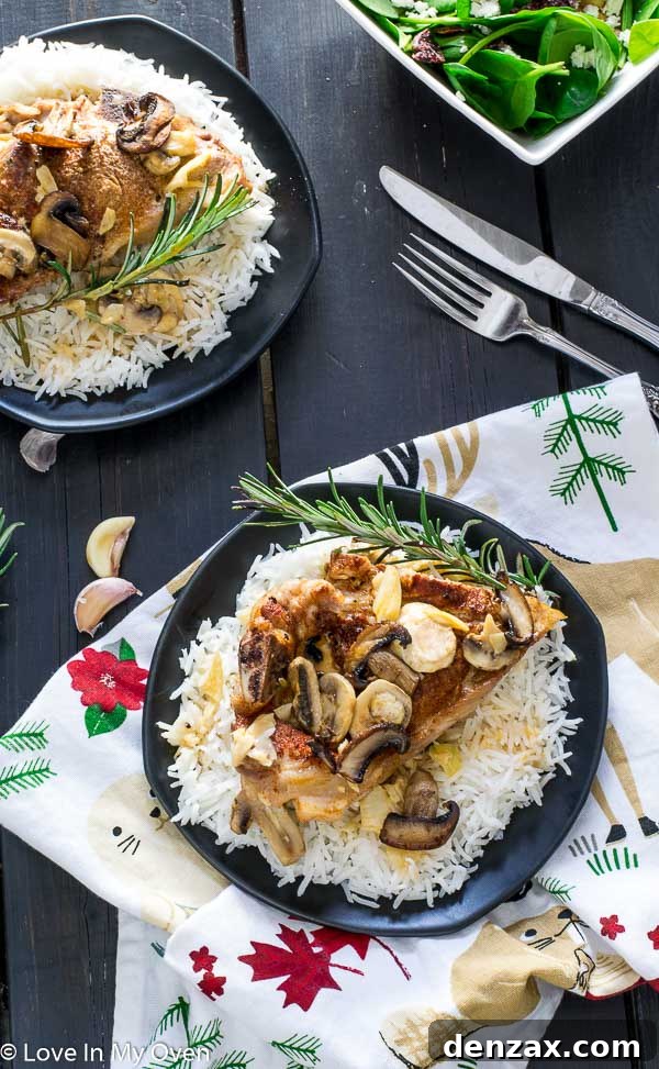 Easy One-Pan Pork Chops and Rice 6 Recipe Card for Easy One-Pan Pork Chops and Rice