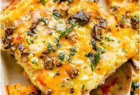 Denver Omelet Casserole: Baked Ham, Peppers & Cheese Recipe