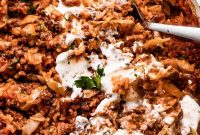 Weeknight Cabbage Roll Casserole with Savory Tomato Sauce