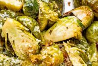 Parmesan Slow-Cooked Brussels Sprouts for the Crockpot