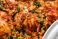 Creamy Ranch Chicken and Rice Skillet Recipe