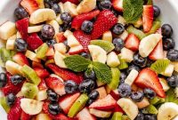 Fresh Fruit Salad with Honey-Lime Dressing Recipe