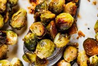 Crispy Roasted Brussels Sprouts with Balsamic Glaze