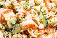 Creamy Shrimp Pasta Salad Recipe with Lemon and Dill
