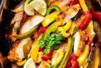 Slow-Cooker Chicken Fajitas with Peppers and Onions